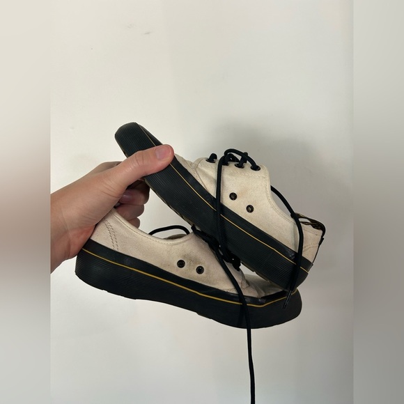 Dr Martens White Low Top Lace Ups White Womens Size 6 - Picture 5 of 8